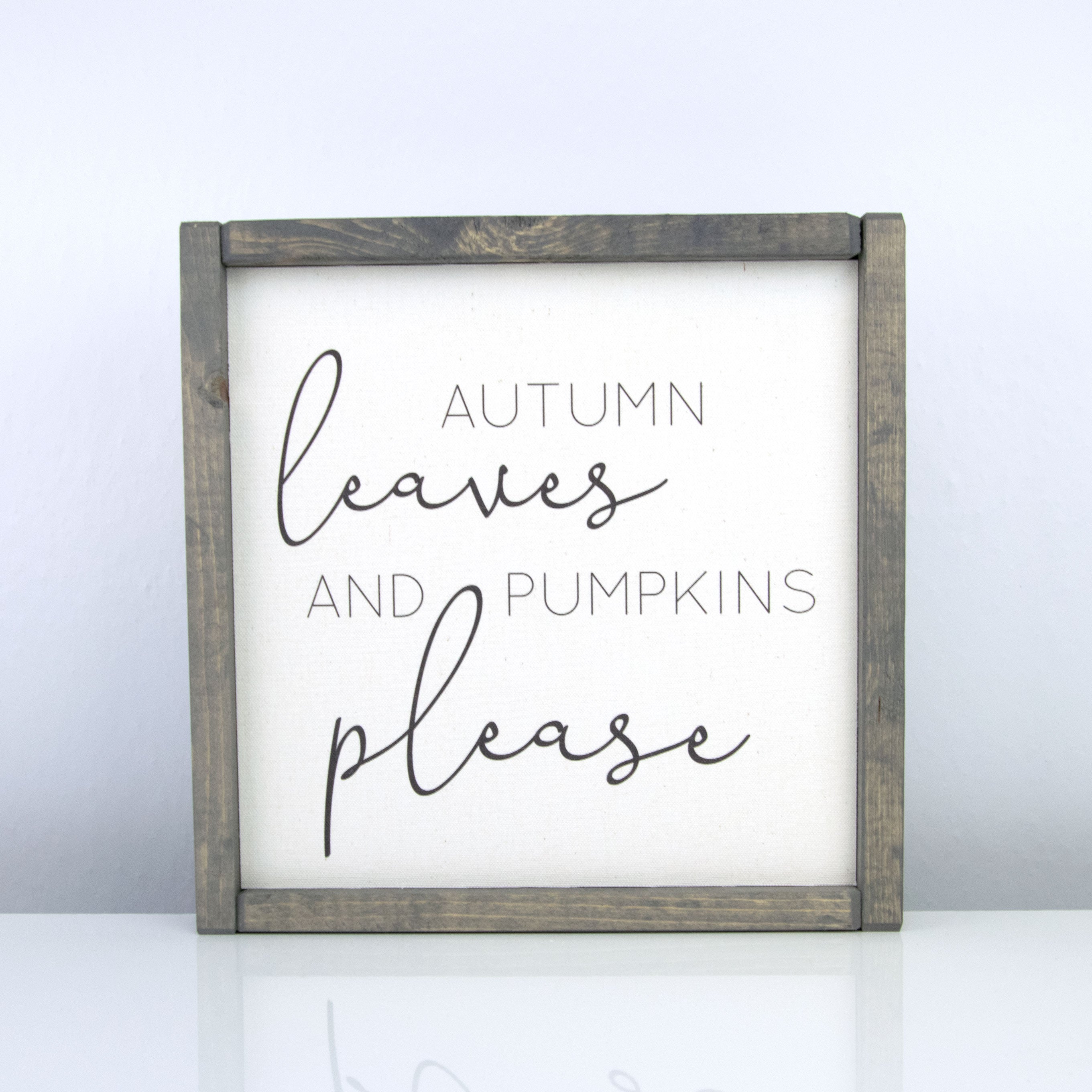 Autumn Leaves and Pumpkins Please | 10 x 10 Vintage