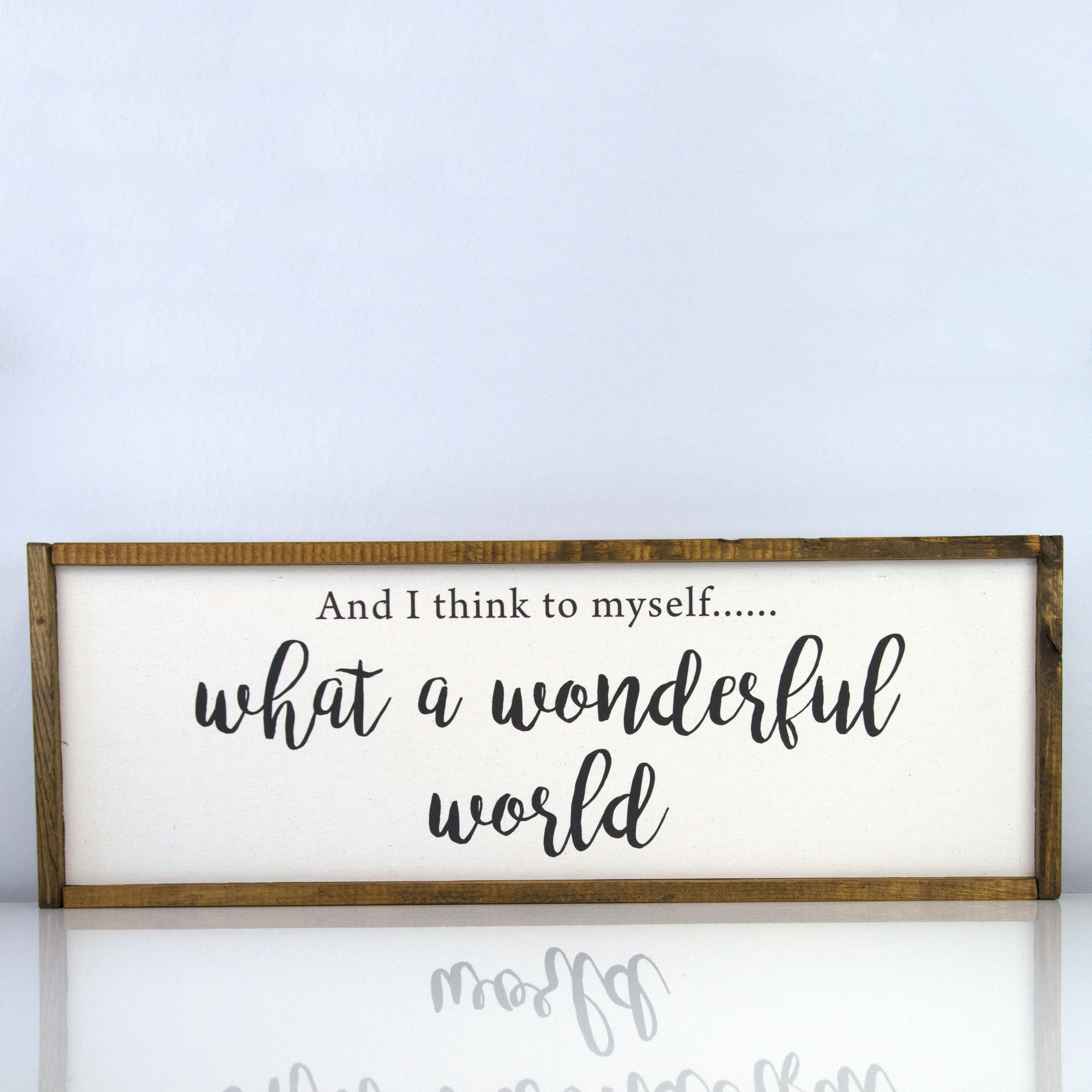Wonderful World | 10 x 30 Classic
