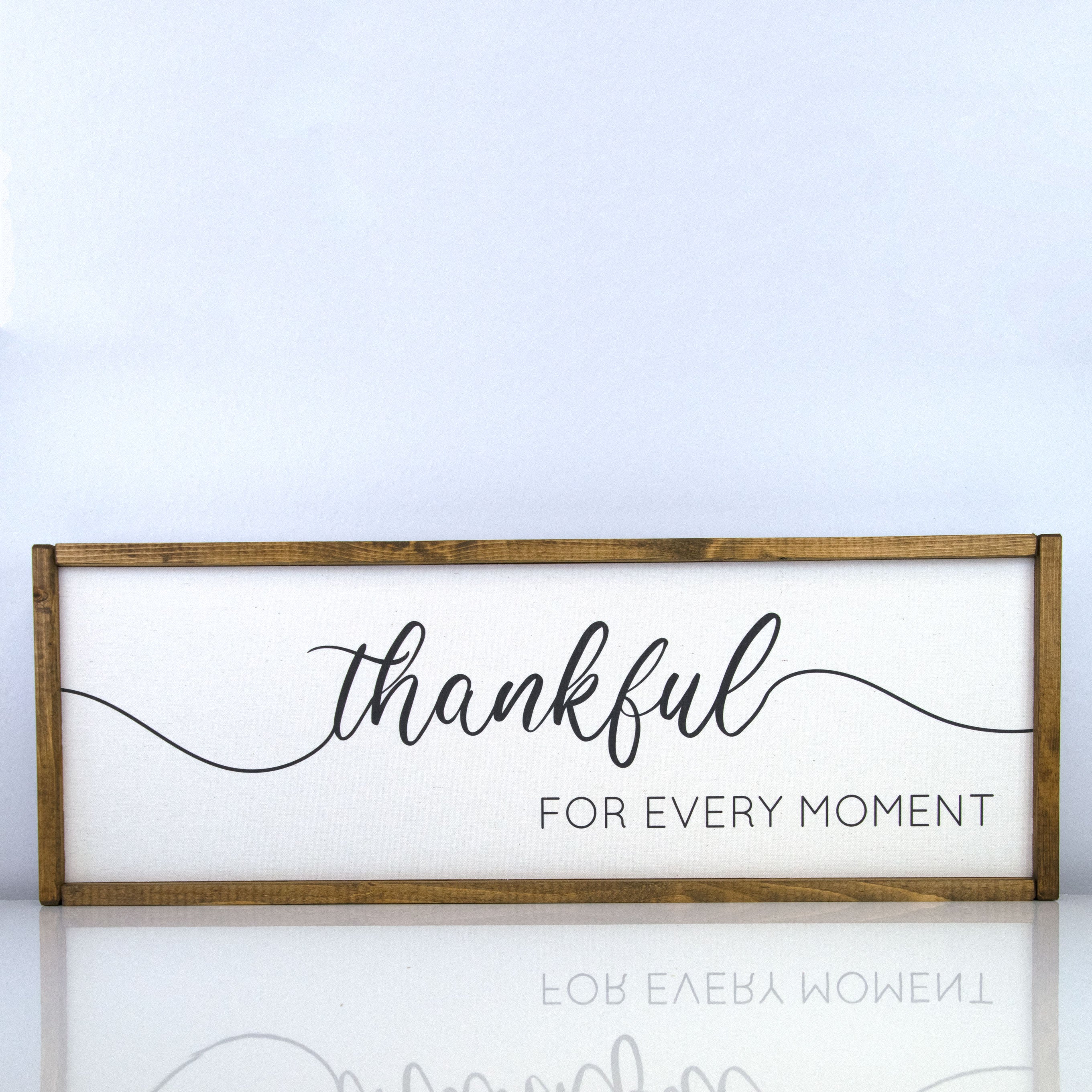 Thankful for Every Moment | 10 x 30 Classic