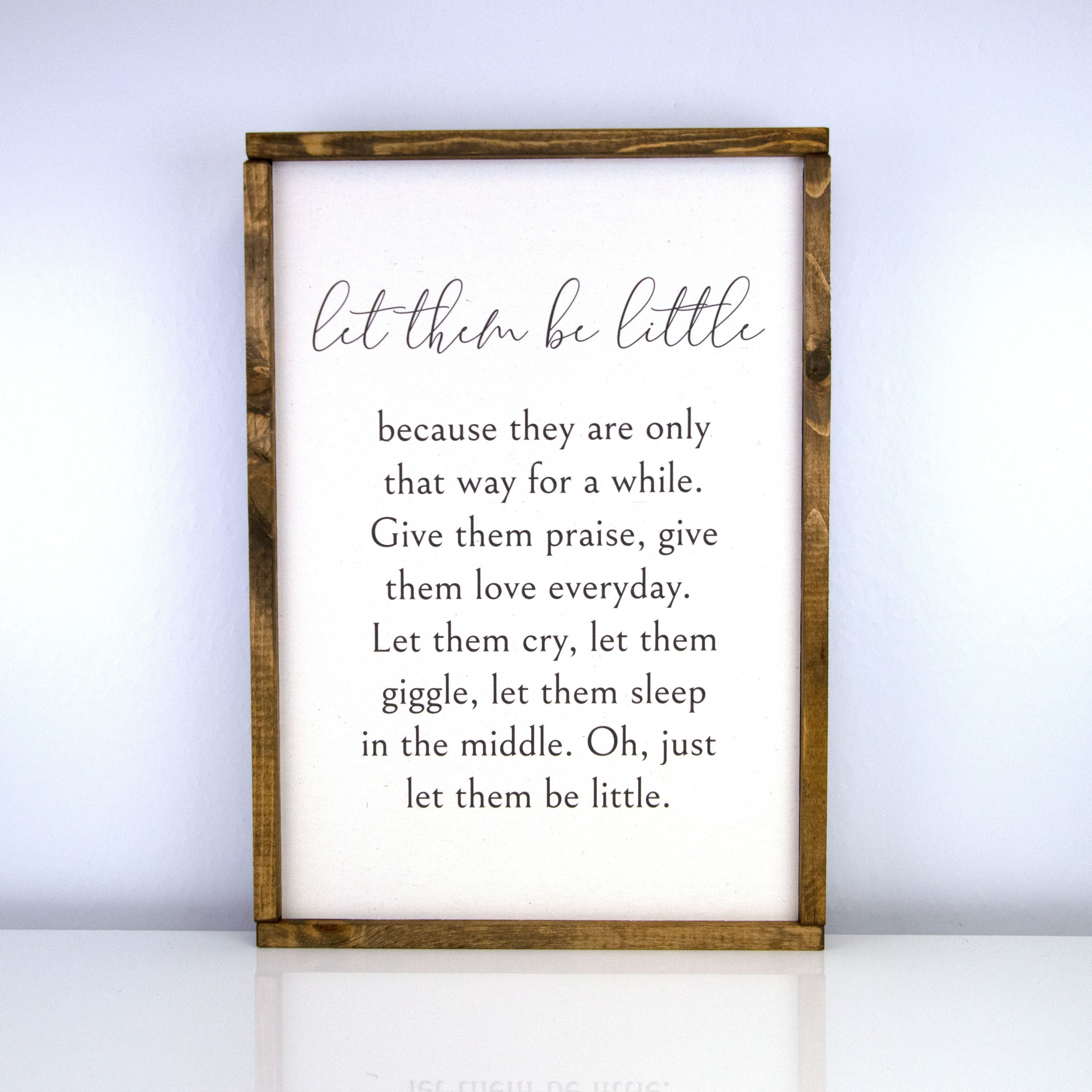 Let Them Be Little | 14 x 20 Classic