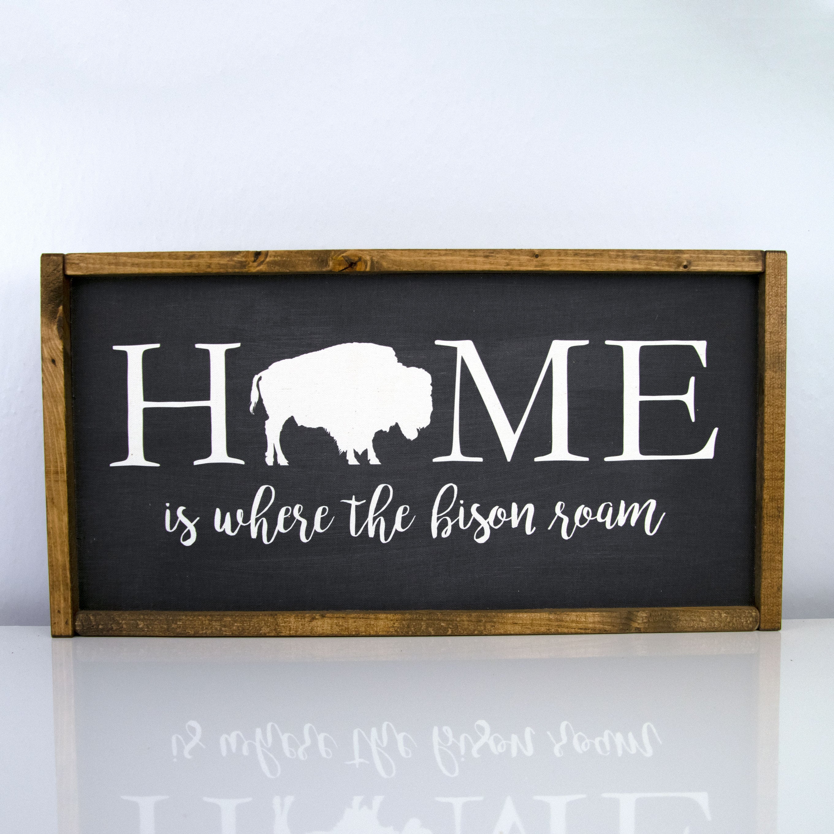 Home Is Where The Bison Roam | 10 x 20 Bold