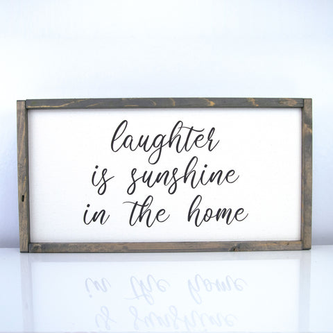 Laughter is Sunshine | 10 x 20 Vintage