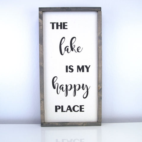 The Lake Is My Happy Place | 10 x 20 Vintage