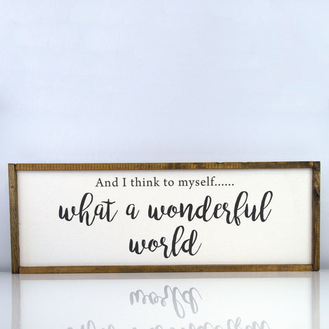 Wonderful World | 10 x 30 Classic