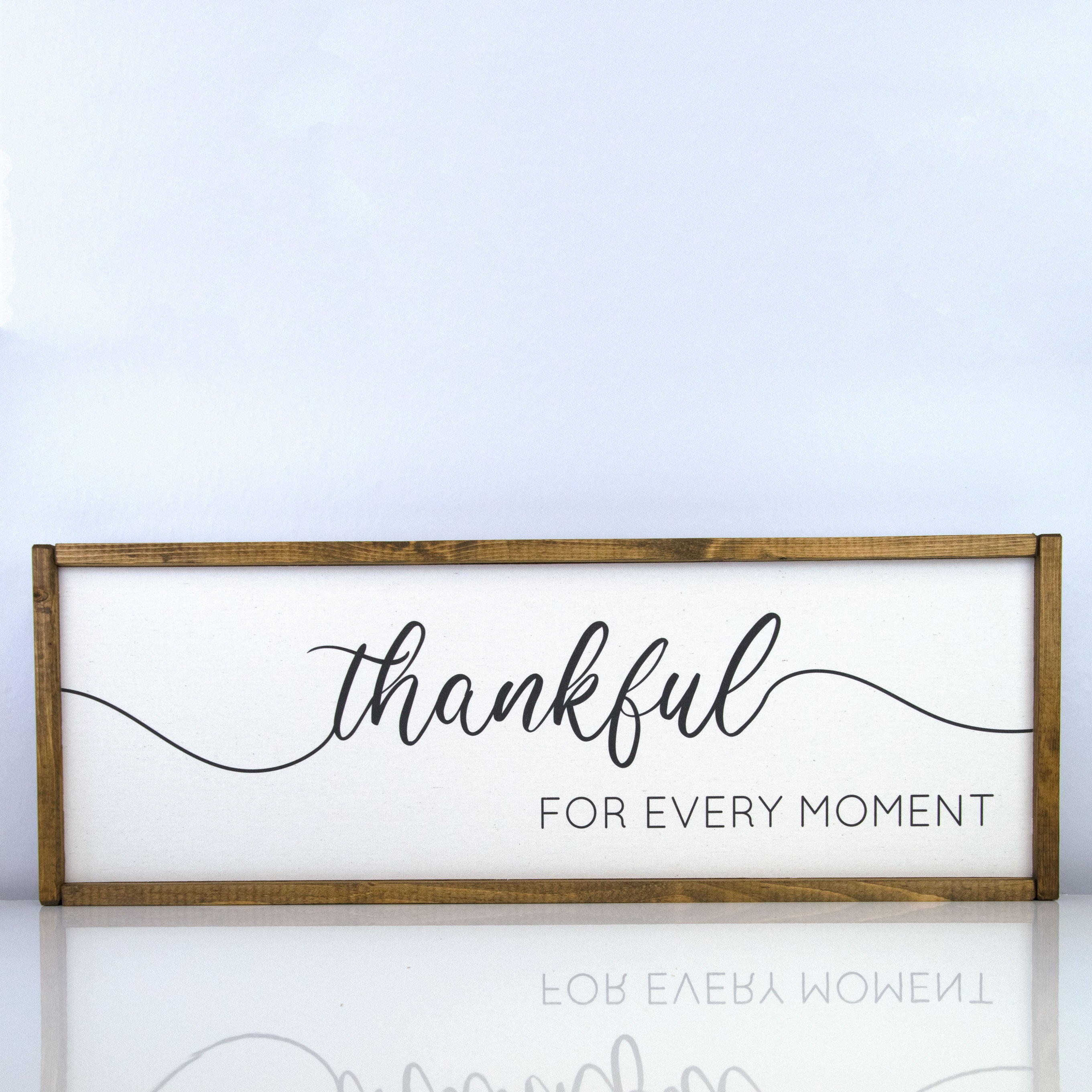 Thankful for Every Moment  | 10 x 30 Classic