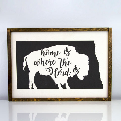 Home Is Where Our Herd Is | 14 x 20 Classic