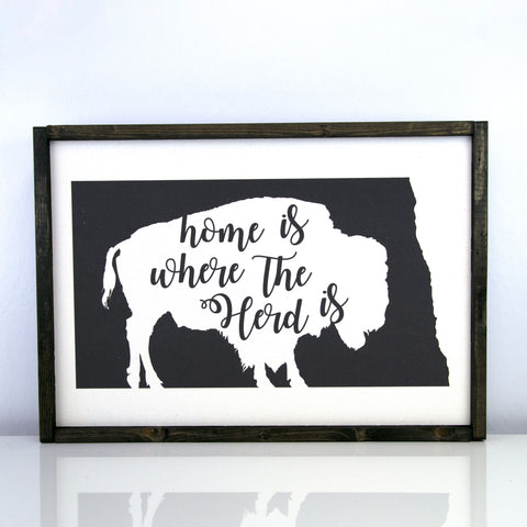 Home Is Where The Herd Is | 14 x 20 Modern