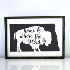 Home Is Where The Herd Is | 14 x 20 Modern