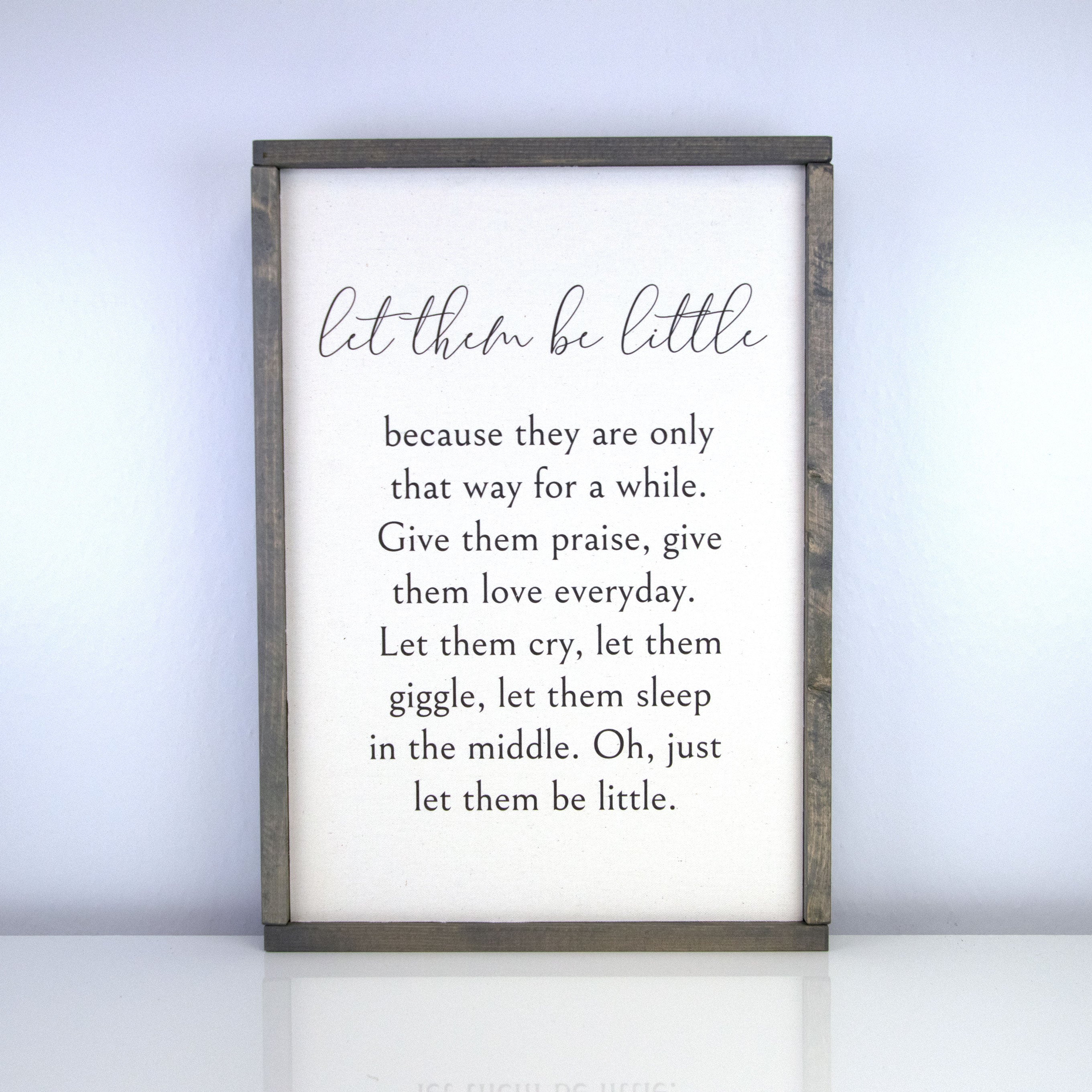 Let them be Little | 14 x 20 Vintage