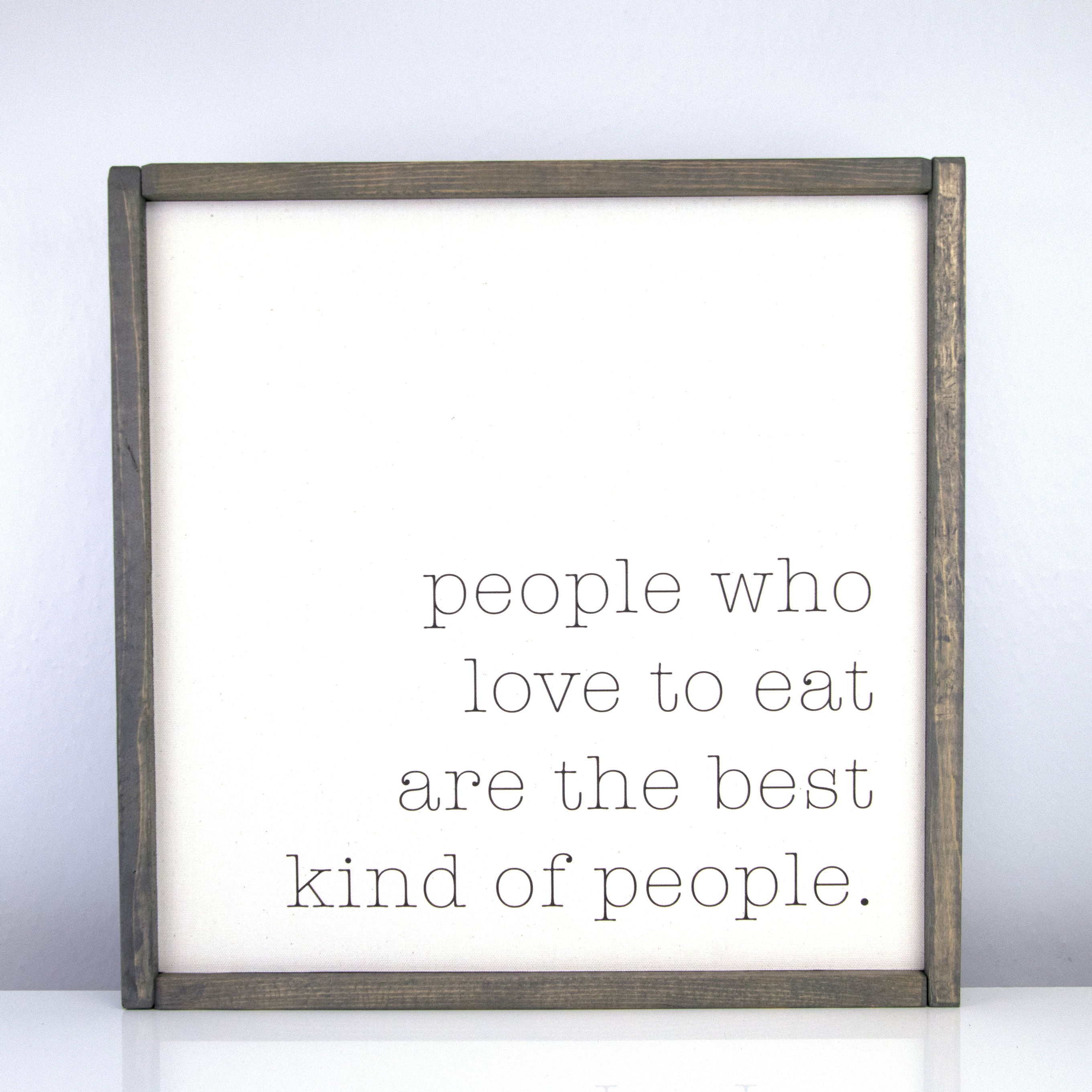 People Love To Eat | 16 x 16 Vintage