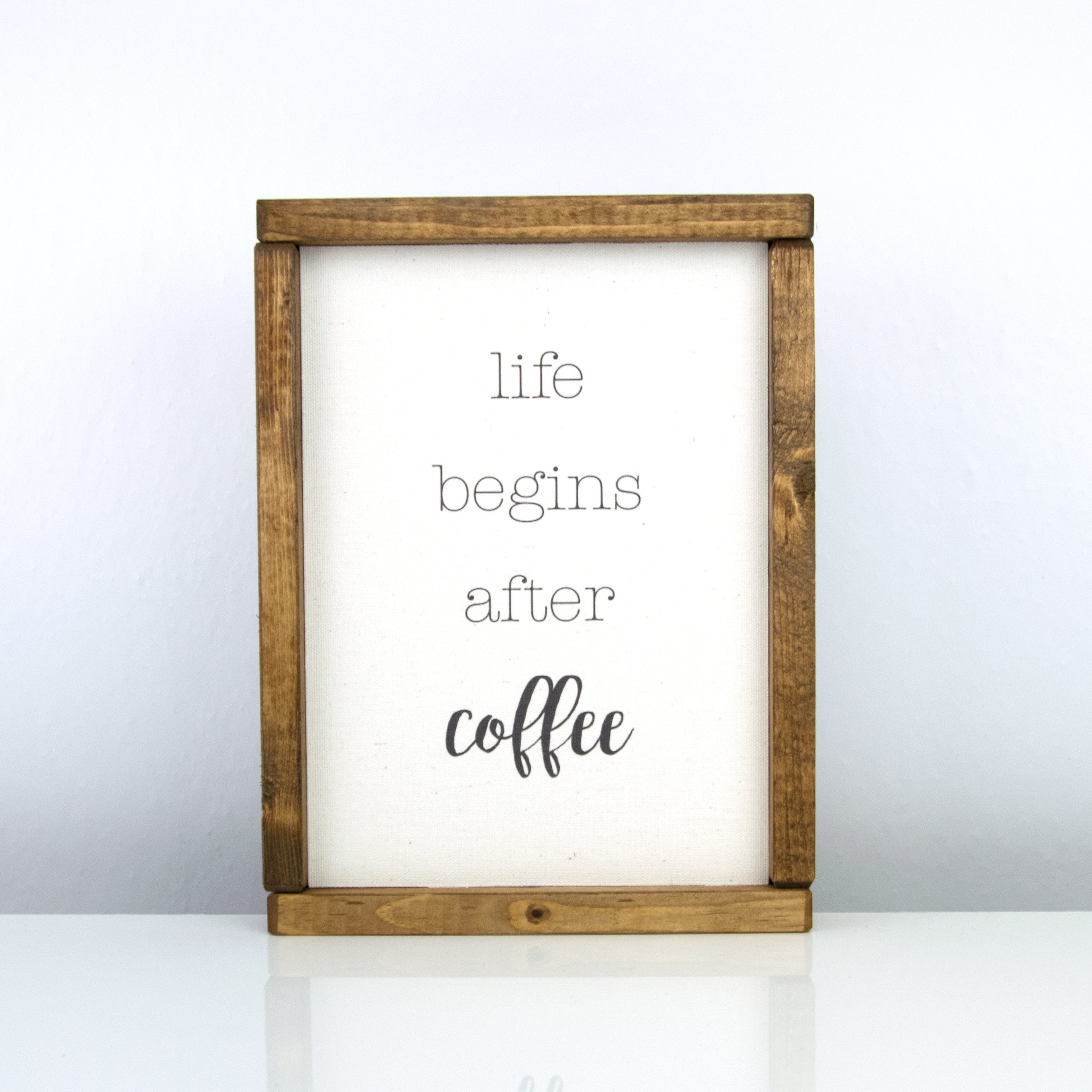 Life Begins After Coffee | 8 x 10 Classic
