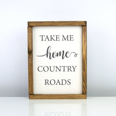 Country Roads | 8 x 10 Classic