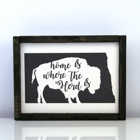 Home Is Where Our Herd Is | 8 x 10 Modern