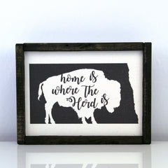 Home Is Where Our Herd Is | 8 x 10 Modern