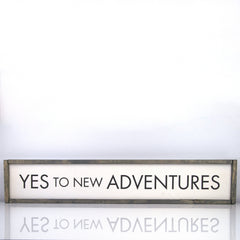 Yes To New Adventures | 7 x 36 Vintage